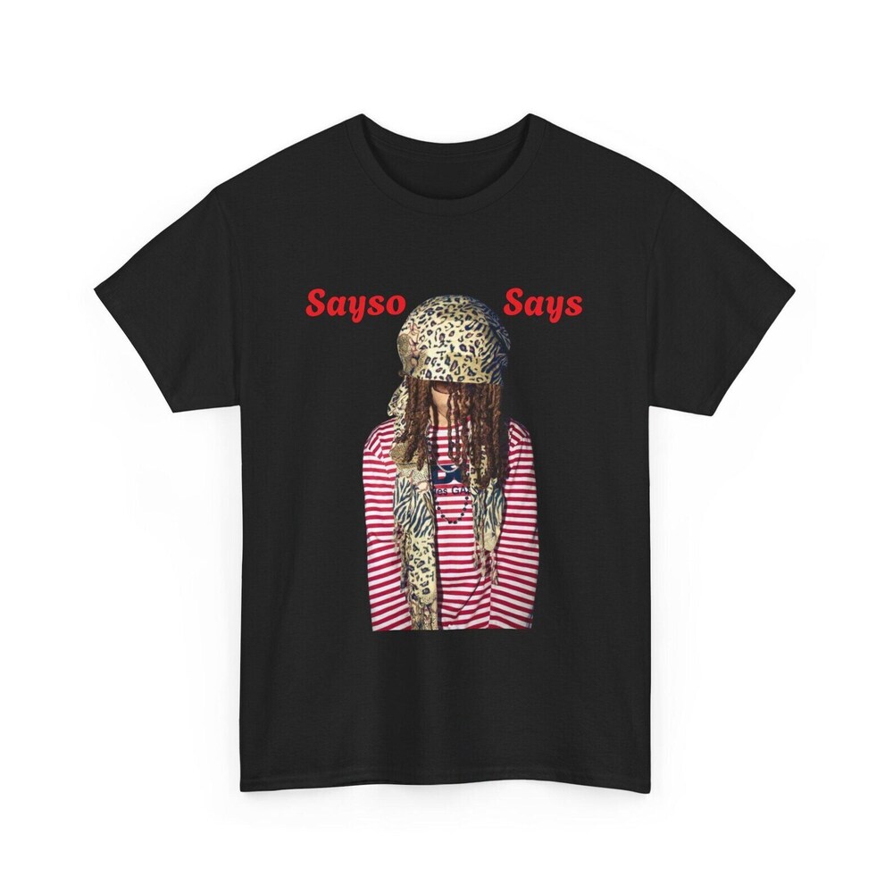 Trending Che Che- Sayso Says Graphic Tee Black Shirt